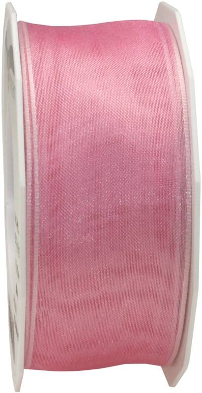 PRAESENT Organza 6074025-604  Pfingstrose  40 mm x 25 m 2 Stück