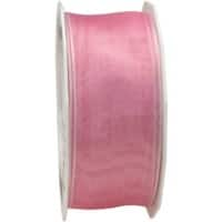 PRAESENT Organza 6074025-604  Pfingstrose  40 mm x 25 m 2 Stück