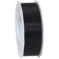 PRAESENT Taftband 6054050-613 Schwarz 40 mm x 50 m 2 Stück