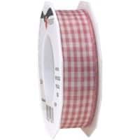 PRAESENT Motivband 6192520-020 Wilderose, Créme 25 mm x 20 m 2 Stück