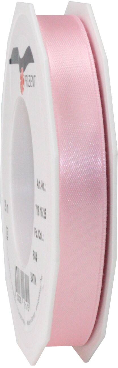 PRAESENT Doppelsatin 7181525-604 Hellrosa 15 mm x 25 m 2 Stück