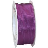 PRAESENT Seidenband 4644025-246 Purpur 40 mm x 25 m 2 Stück