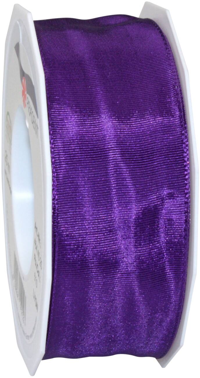 PRAESENT Seidenband 4644025-610 Violett 40 mm x 25 m 2 Stück