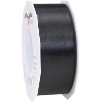 PRAESENT Doppelsatin 7184025-613 Schwarz 40 mm x 25 m 2 Stück