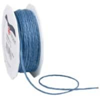 PRAESENT Kordel Jute 4360225-702  Denim 2 mm x 25 m 2 Stück