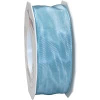 PRAESENT Seidenband 4644025-201 Aquamarin 40 mm x 25 m 2 Stück