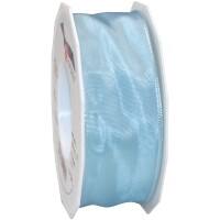 PRAESENT Seidenband 4644025-602 Hellblau 40 mm x 25 m 2 Stück