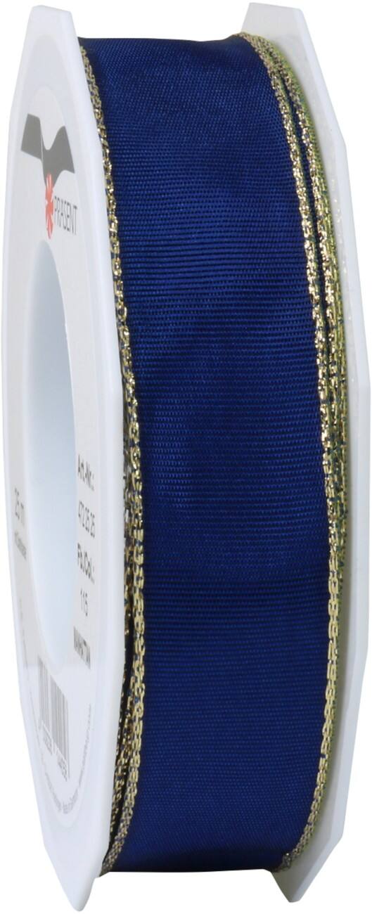 PRAESENT Seidenband 4722525-244 Marineblau 25 mm x 25 m 2 Stück