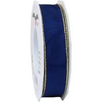 PRAESENT Seidenband 4722525-244 Marineblau 25 mm x 25 m 2 Stück