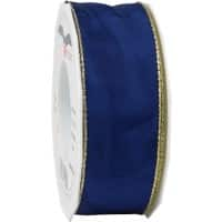 PRAESENT Seidenband 4724025-244 Marineblau 40 mm x 25 m 2 Stück