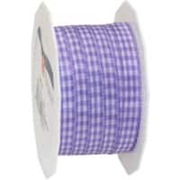PRAESENT Motivband 6191020-610 Lavendel, Weiß 10 mm x 20 m 2 Stück