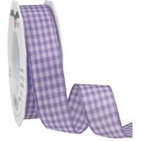 PRAESENT Motivband 6192520-610 Lavendel, Weiß 25 mm x 20 m 2 Stück