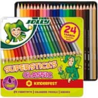 JOLLY Buntstifte Superstick Kinderfest Mehrfarbig 24 Stück