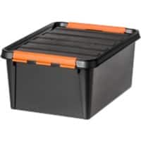SmartStore Aufbewahrungsbox Pro 15 14 L Schwarz, Orange PP (Polypropylene) 30 x 40 x 19 cm