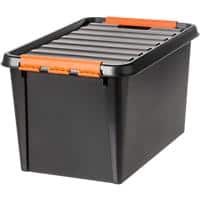 SmartStore Aufbewahrungsbox Pro 45 50 L Schwarz, Orange PP (Polypropylene) 39 x 59 x 34 cm 4 Stück