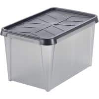 SmartStore Aufbewahrungsbox Dry 50 L Anthrazit PP (Polypropylene) 40 x 60 x 35 cm 4 Stück