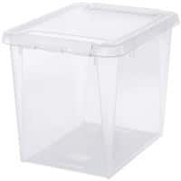 SmartStore Aufbewahrungsbox Home 50 52 L Transparent, Weiß PP (Polypropylene) 410 x 500 x 390 mm 3 Stück