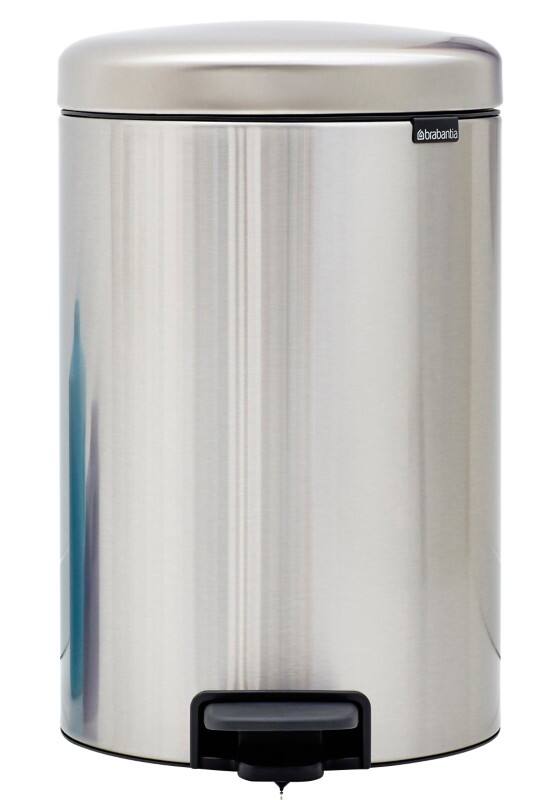 Brabantia Edelstahl Treteimer 20 L 29 (B) x 38 (T) x 46,7 (H) cm Silber
