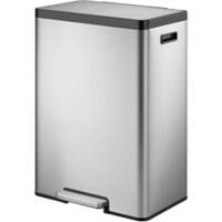 EKO Edelstahl Treteimer 40 L 45 (B) x 33,5 (T) x 65,5 (H) cm Silber