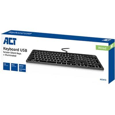 ACT Tastatur AC5415 Schwarz QWERTY (US)