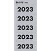 Leitz Selbstklebende Jahresetiketten 2023 Grau 60 x 25,5 mm 100 Stück