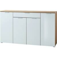GERMANIA Sideboard 3983-242 Eiche, Weiß 1780 x 400 x 1050 mm