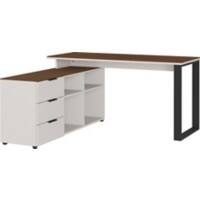 Germania Schreibtisch 4223-573 Braun 1450 mm (B) x 1460 mm (T) x 740 mm (H)