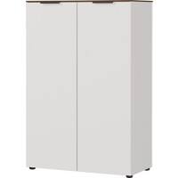 GERMANIA Aktenschrank 4217-573 Hellgrau, Walnuss 810 x 400 x 1.200 mm