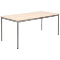 Sodematub Rechteckig Konferenztisch Hellbraun Eisen Gestellfarbe Silber 180 x 800 mm x 740 mm
