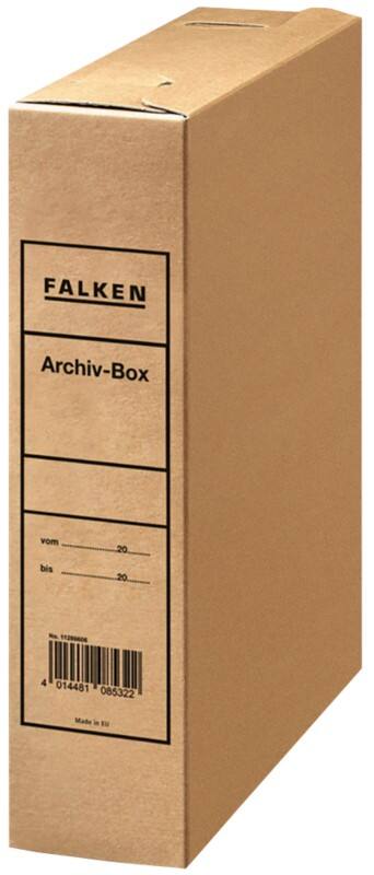 Falken Versandbox 11286713000F DIN A4 Pappkarton 8 (B) x 30 (T) x 32 (H) cm Naturbraun  25 Stück