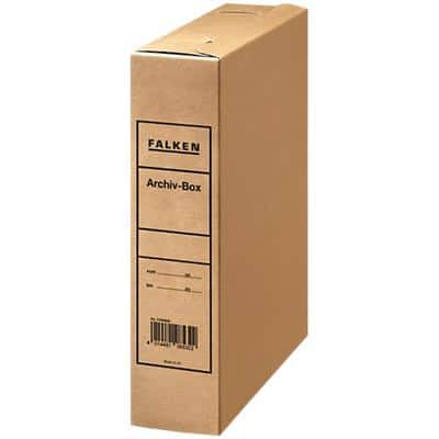 Falken Archivbox 11286713000F Naturbraun 8 x 30 x 32 cm Pappkarton 25 Stück