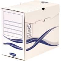 Bankers Box Basic Archivschachtel 4460303 DIN A4+ Weiß 34 cm Pappkarton