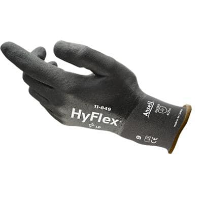 HyFlex Arbeitshandschuhe Schaumstoff, Nitril Schwarz Größe 10 Packung mit 12 Paar