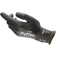 HyFlex Handschuhe Schaumstoff, Nitril Größe 8 Schwarz 12 Stück