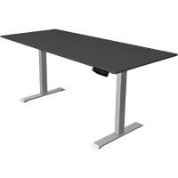 Kerkmann Move 1 Rechteckig Elektronisch Höhenverstellbarer Sitz-Stehschreibtisch Melamin, Stahl Silber 1800 x 800 x 1230 mm