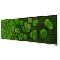 Best of GREEN Moos-Wand 140 x 40 cm weißer Rahmen
