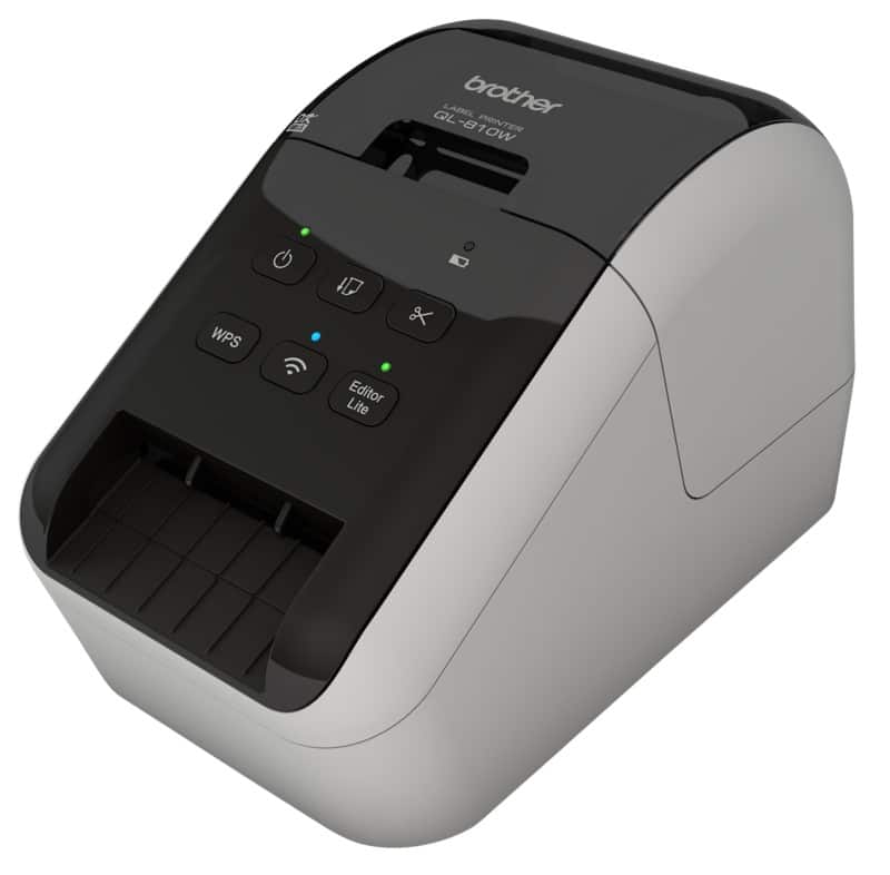 Brother Etikettendrucker QL810WC Rot Schwarz Druckfunktion kabellos