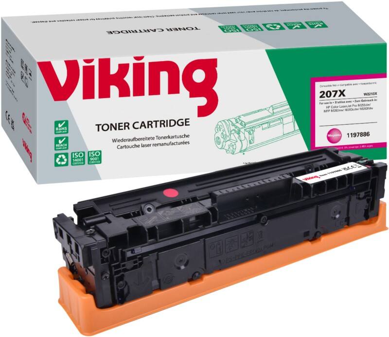 Kompatible Viking HP 207X Tonerkartusche W2213X Magenta
