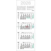 Kalender 2024 Papier Weiß Deutsch Nicht Nachfüllbar