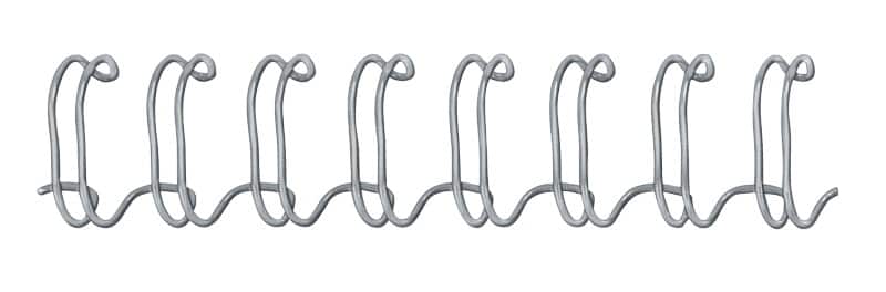 Fellowes Drahtbinderücken DIN A4 8 mm 36-60 Metall Silber 100 Stück