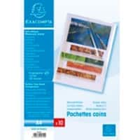 Exacompta Klarsichthüllen DIN A4 Transparent PP 0,12 mm 10 Stück