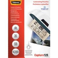 Fellowes ImageLast Laminiertaschen DIN A4 Hochglanz 125 Mikron Transparent 25 Stück