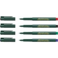 Faber-Castell Finepen Fineliner 0,4 mm Farbig sortiert 1511 10 Stück