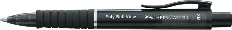Faber-Castell Poly Ball View Einziehbar Kugelschreiber Blau 0,6 mm Extra Breit Nachfüllbar
