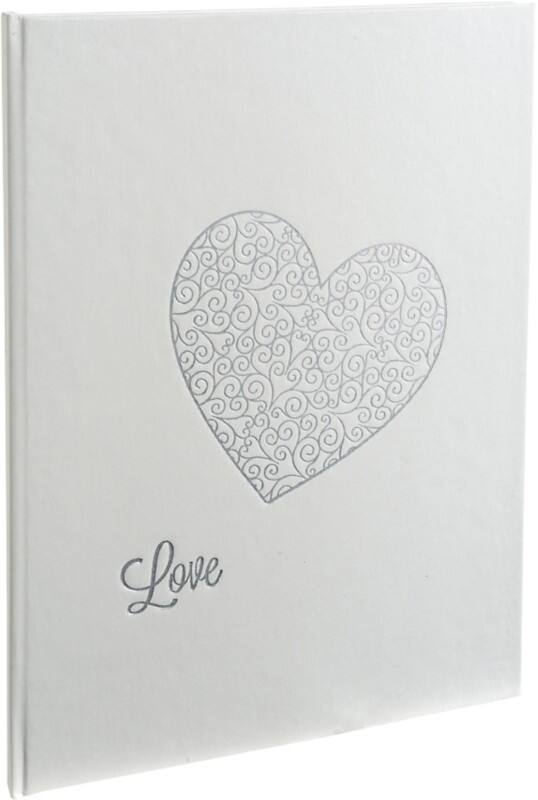 Exacompta Gästebuch Pappkarton, PU (Polyurethan), PVC (Polyvinylchlorid) Weiß 4754E 22 (B) x 27 (T) x 1,5 (H) cm 3 Stück