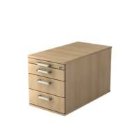 Hammerbacher Rollcontainer VTC30/E/E/CEDE Braun 428 x 800 x 512 mm