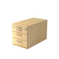 Hammerbacher Rollcontainer VTC30/3/3/BMDE Braun 428 x 800 x 512 mm