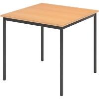 Hammerbacher Konferenztisch VVS08/6/DDE Buche 800 x 720 mm Mit Aufbau