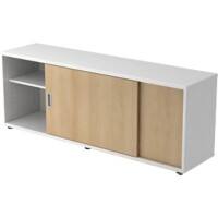 Hammerbacher Sideboard Spanplatte 1.600 x 400 x 596 mm Braun Mit Aufbau