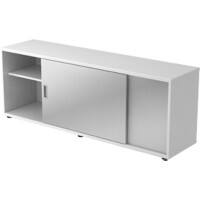 Hammerbacher Sideboard Spanplatte 1.600 x 400 x 596 mm Weiß Mit Aufbau